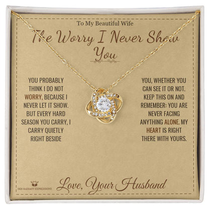 Love Knot Necklace gift for wife from Husband