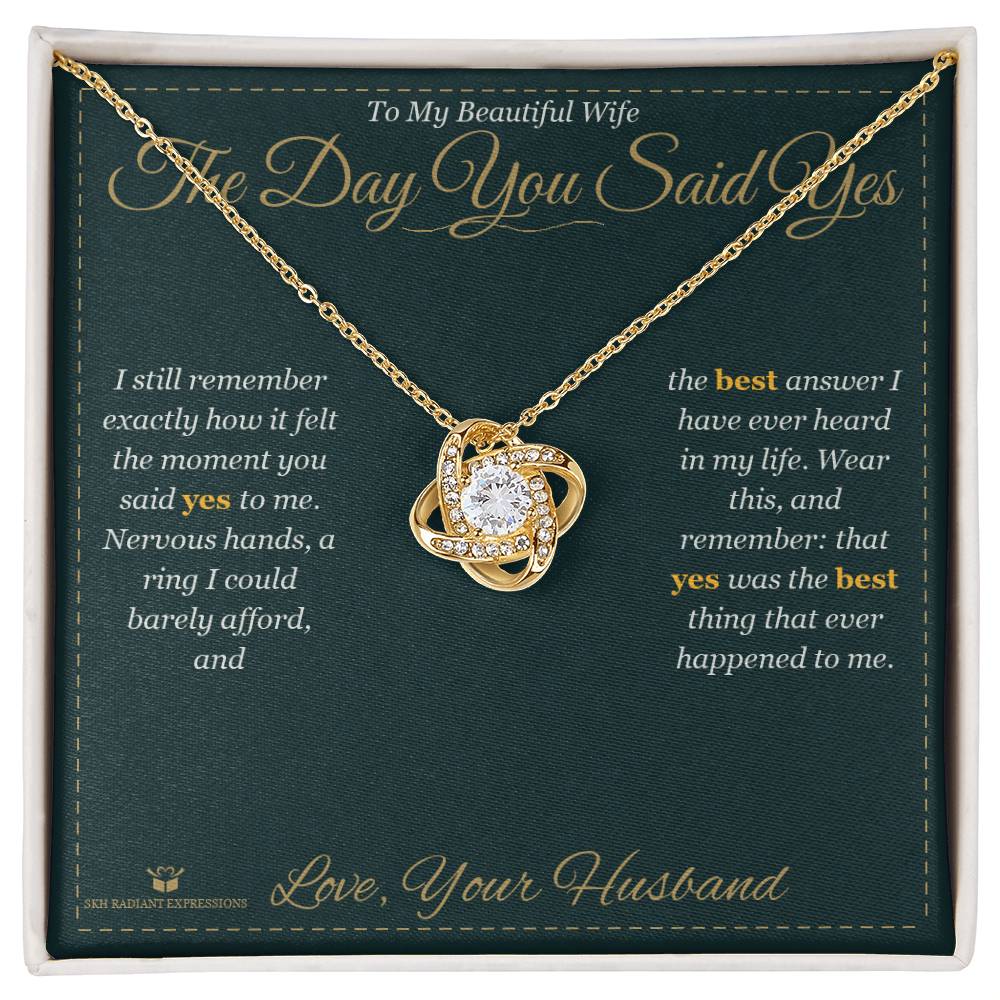 What does a Love Knot Necklace mean - gift for wife