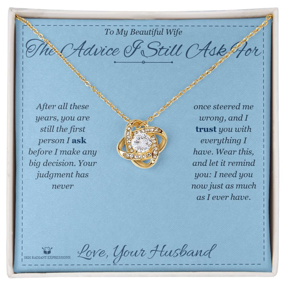 What does a Love Knot Necklace mean - gift for wife
