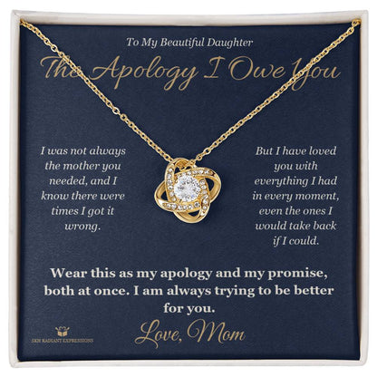 Love Knot Necklace gift for daughter from Mom