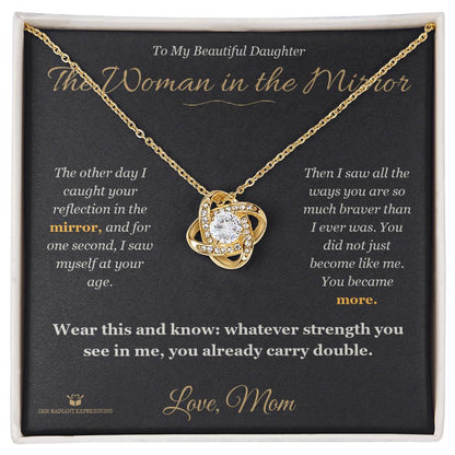 Personalized Love Knot Necklace for daughter