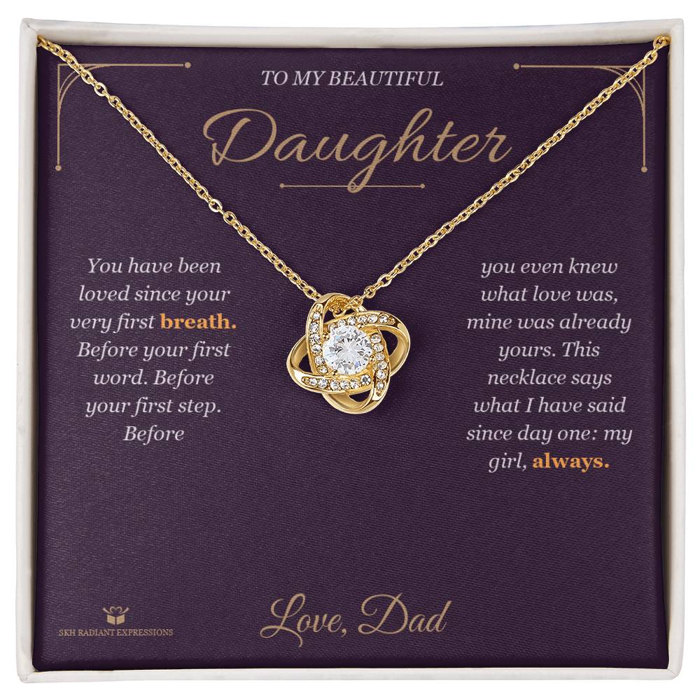 What does a Love Knot Necklace mean - gift for daughter