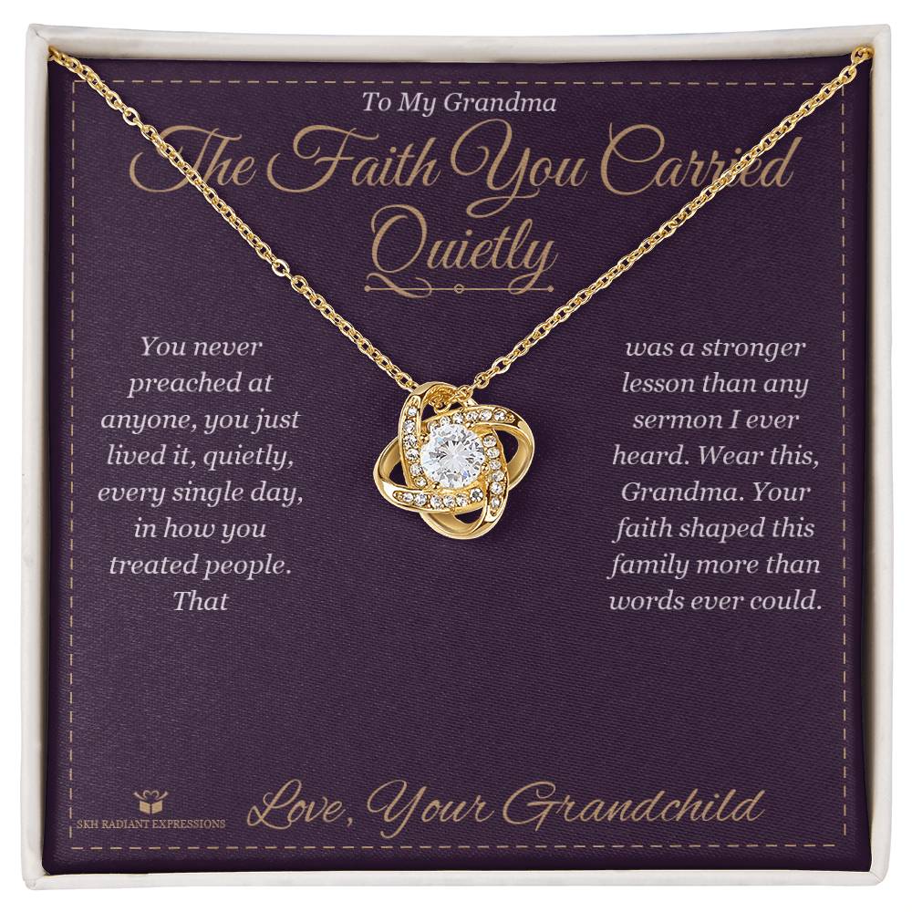 Meaningful gift for grandmother - The Faith You Carried Quietly