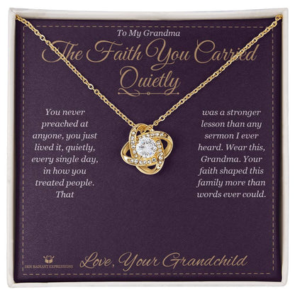 Meaningful gift for grandmother - The Faith You Carried Quietly