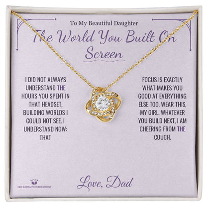 What does a Love Knot Necklace mean - gift for daughter