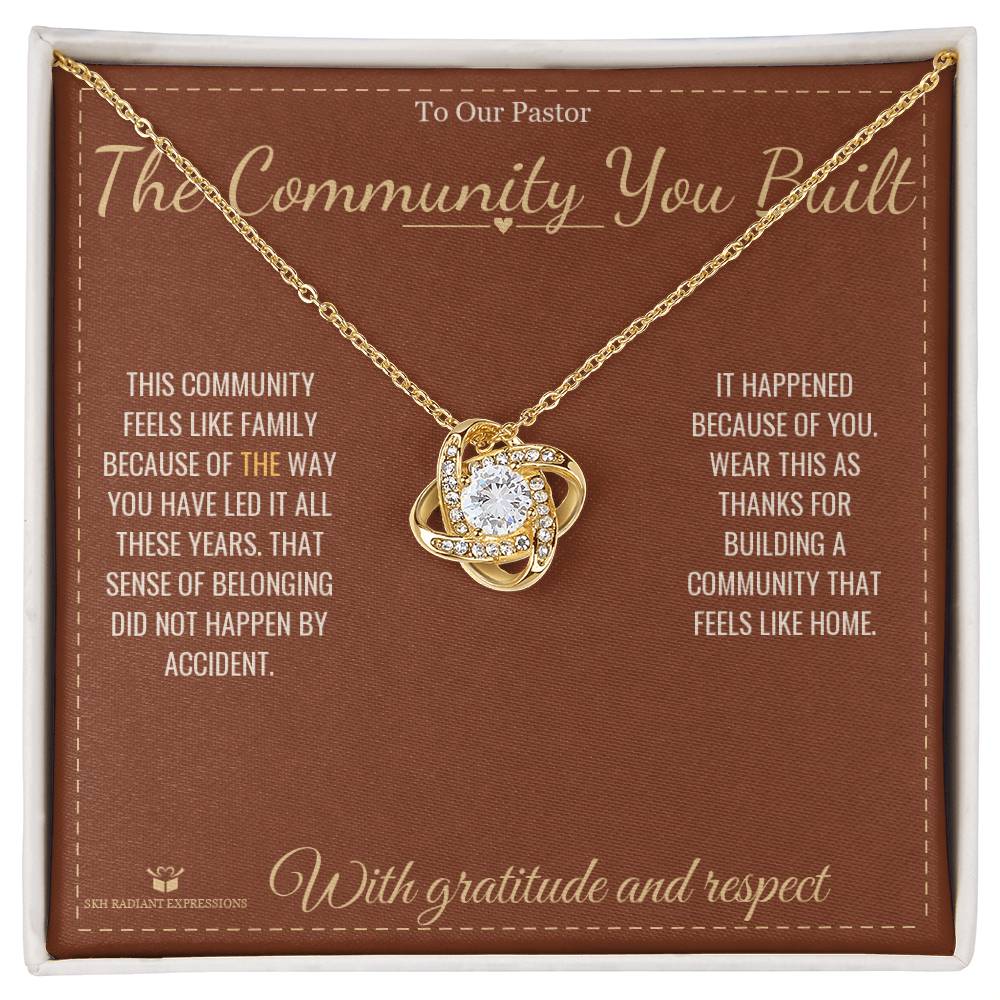 Meaningful gift for pastor - The Community You Built