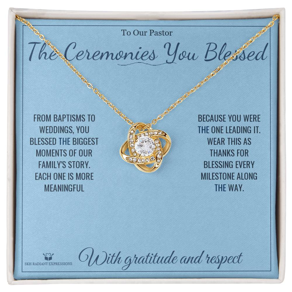 Meaningful gift for pastor - The Ceremonies You Blessed