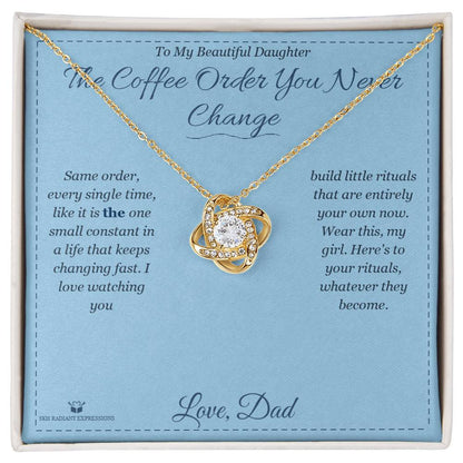 Love Knot Necklace gift for daughter from Dad