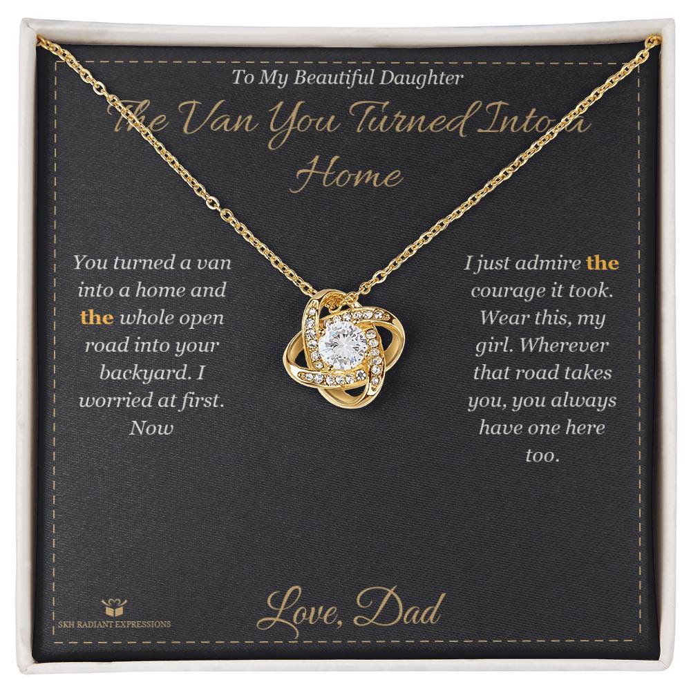 Love Knot Necklace gift for daughter from Dad