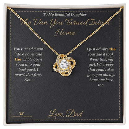 What does a Love Knot Necklace mean - gift for daughter