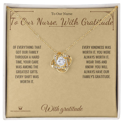 Meaningful gift for nurse - To Our Nurse, With Gratitude