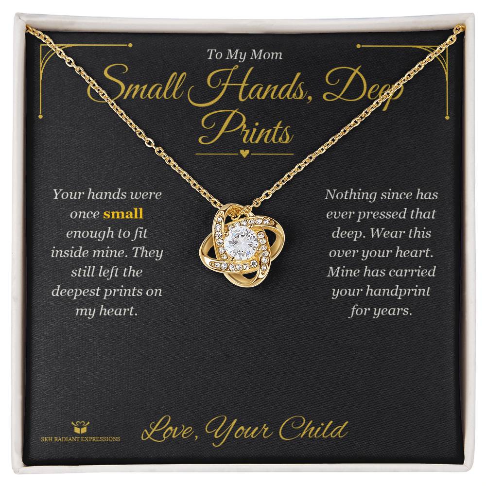 Add a name to this Love Knot Necklace - gift for mom