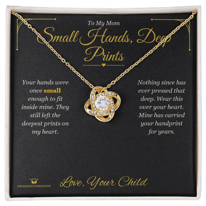 Add a name to this Love Knot Necklace - gift for mom
