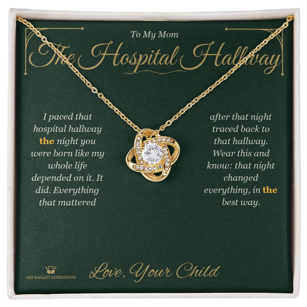 Add a name to this Love Knot Necklace - gift for mom