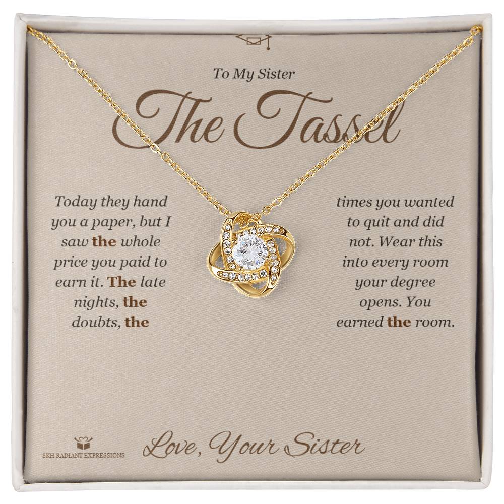 What does a Love Knot Necklace mean - gift for sister