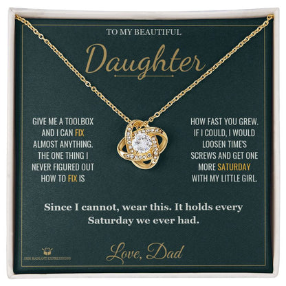 Love Knot Necklace gift for daughter from Dad