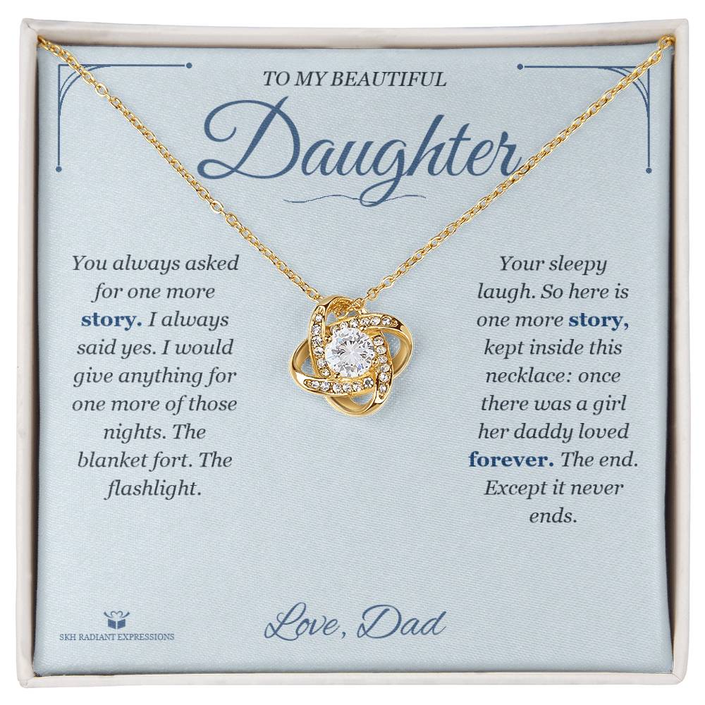 Love Knot Necklace gift for daughter from Dad