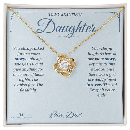 Love Knot Necklace gift for daughter from Dad