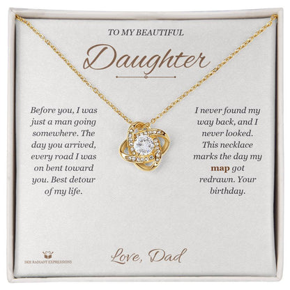Love Knot Necklace gift for daughter from Dad