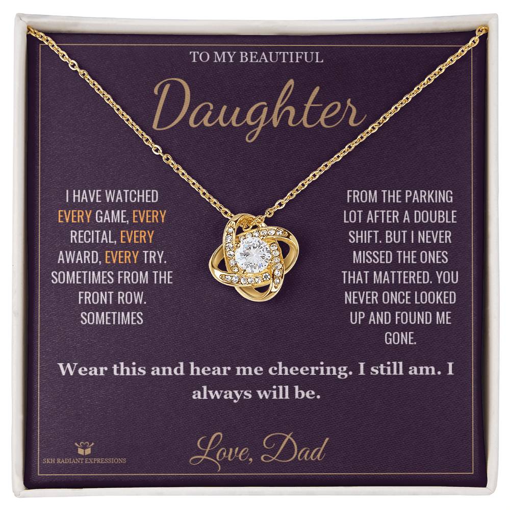 Personalized Love Knot Necklace for daughter