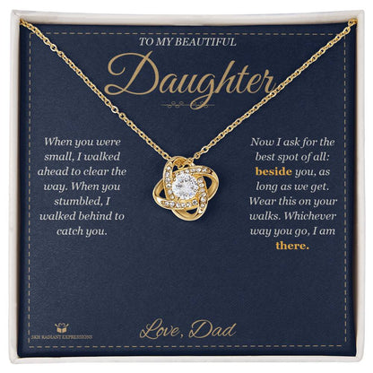 Love Knot Necklace gift for daughter from Dad