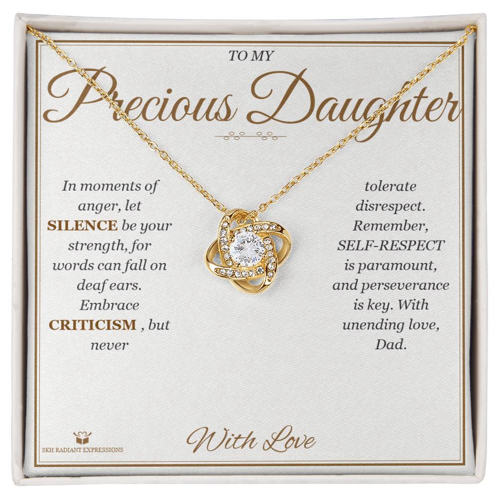 Guidance and Love - Love Knot Necklace for Daughter