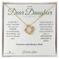 Radiating Love - Love Knot Necklace for Daughter