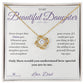 A Father's Love - Love Knot Necklace for Daughter