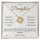 Dream Big - Love Knot Necklace for Daughter