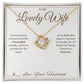 Today, Tomorrow, Forever - Love Knot Necklace for Wife