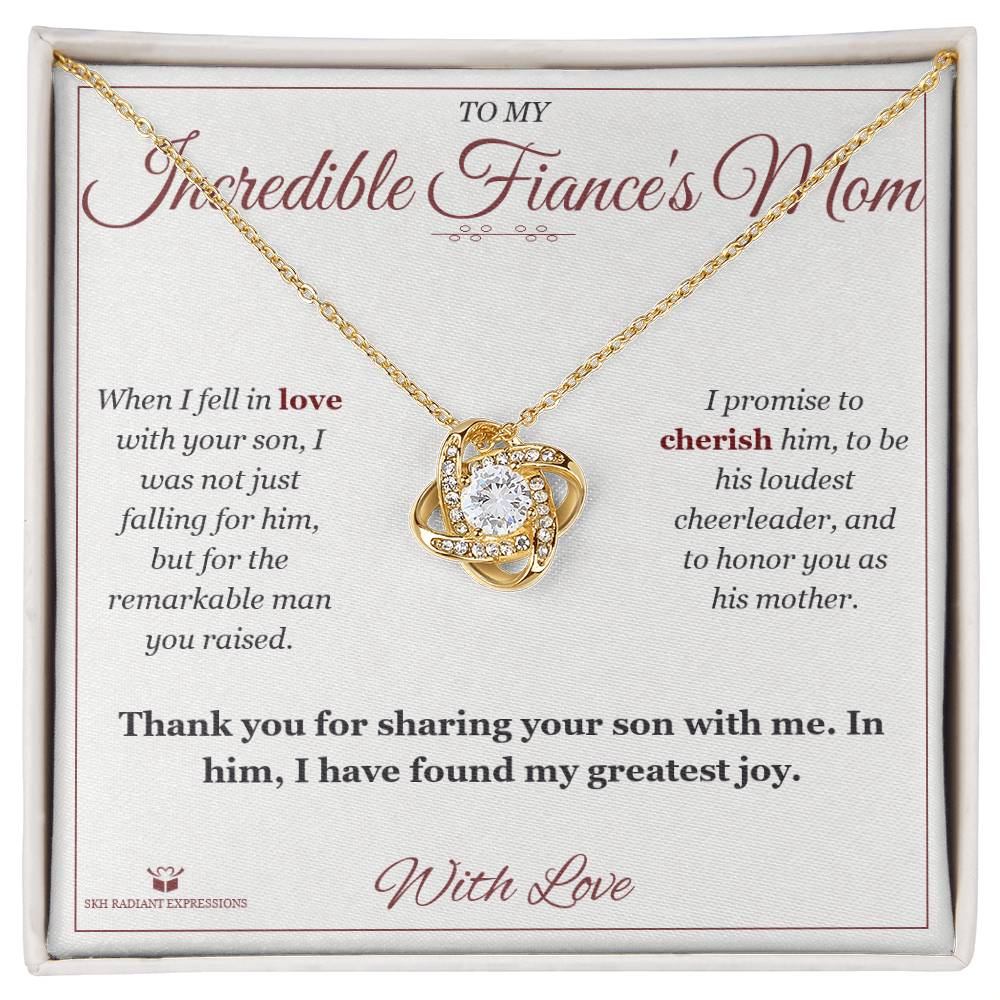 The Man You Raised - Love Knot Necklace for Fiancee's Mom