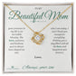 My Mom's Love: A Blessing Beyond Measure - Love Knot Necklace for Mom