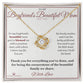 Cornerstone of Our Family - Love Knot Necklace for Boyfriend's Mom