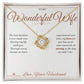 Add a name to this Love Knot Necklace - gift for wife