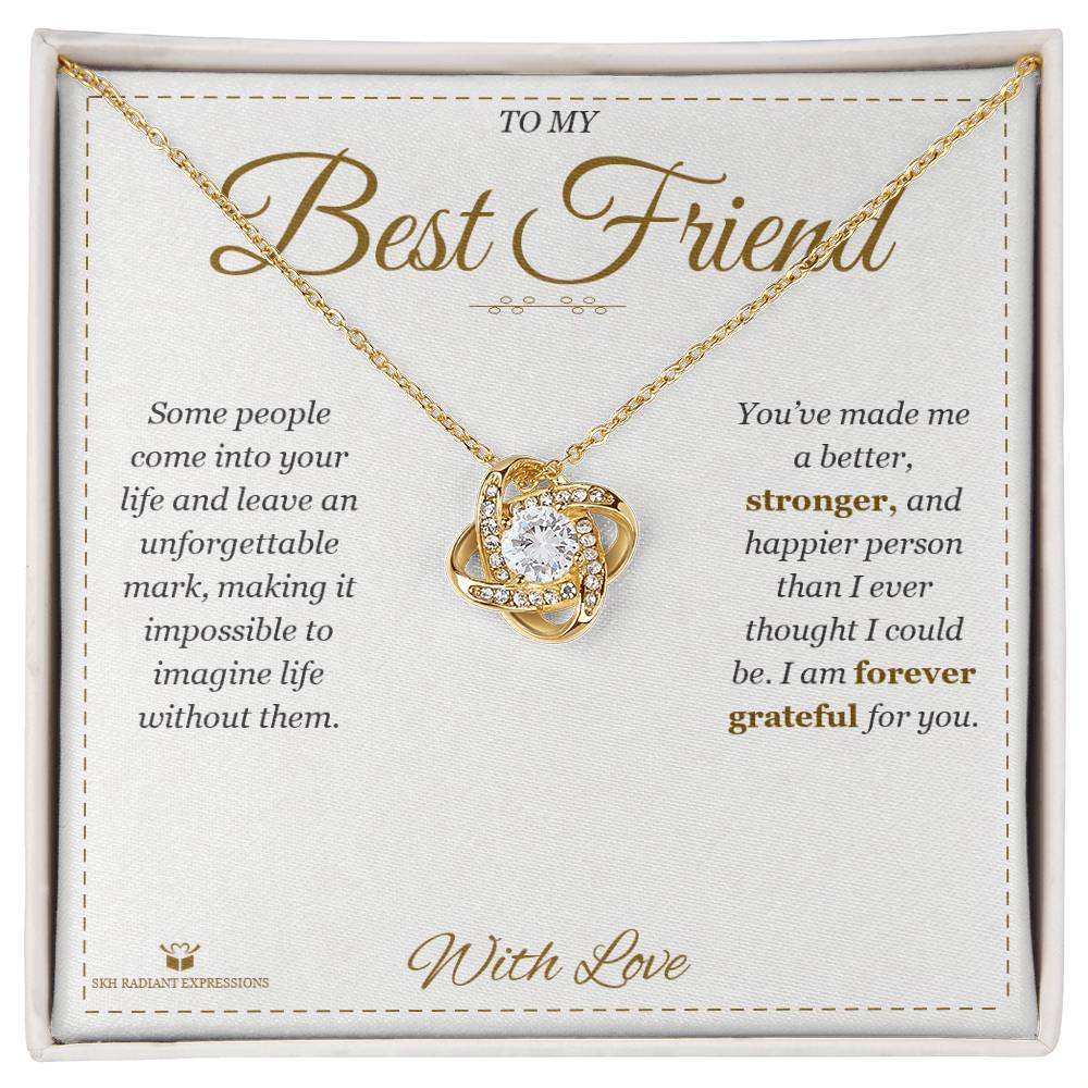 An Unforgettable Mark - Love Knot Necklace for Best Friend