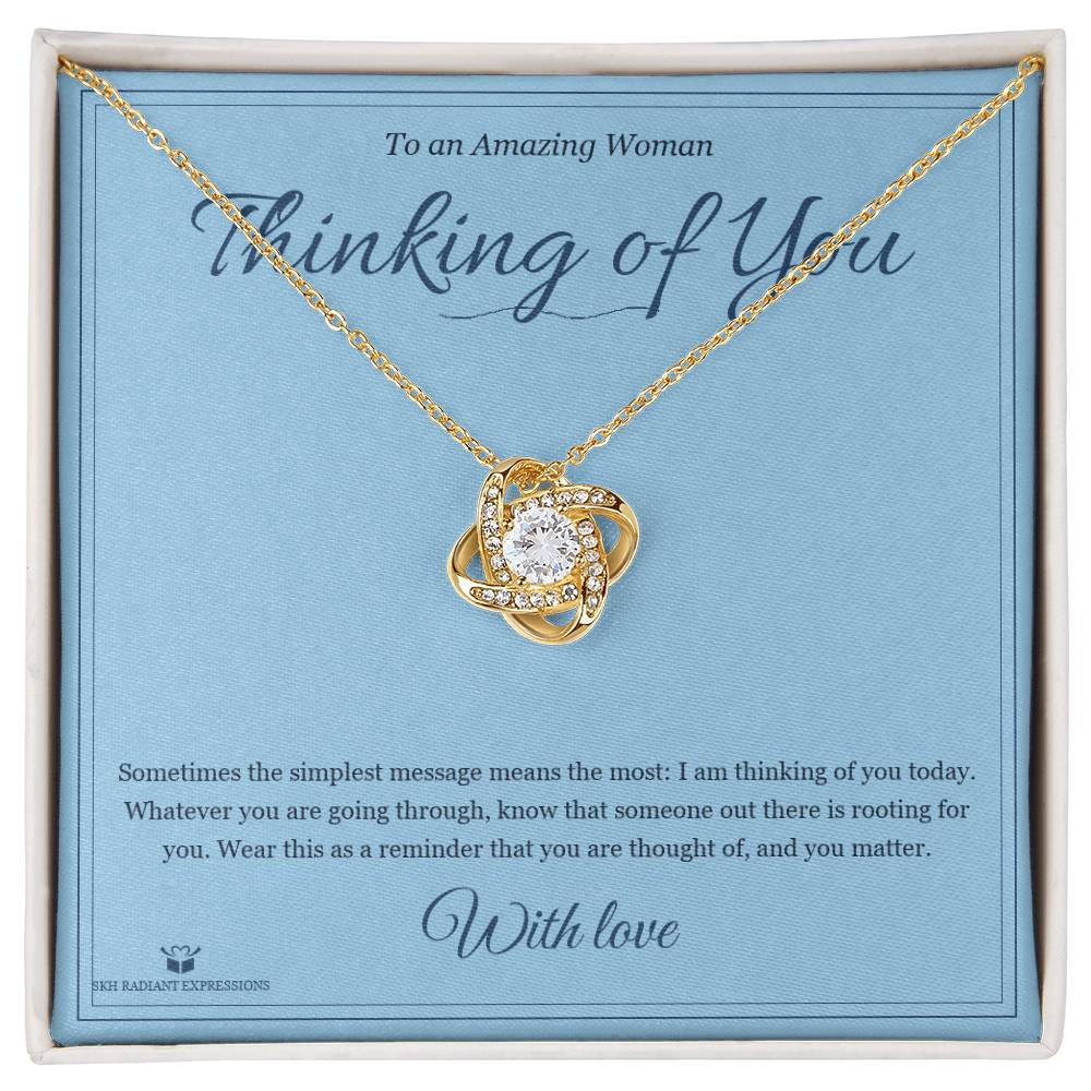 Thinking of You - Love Knot Necklace for Her