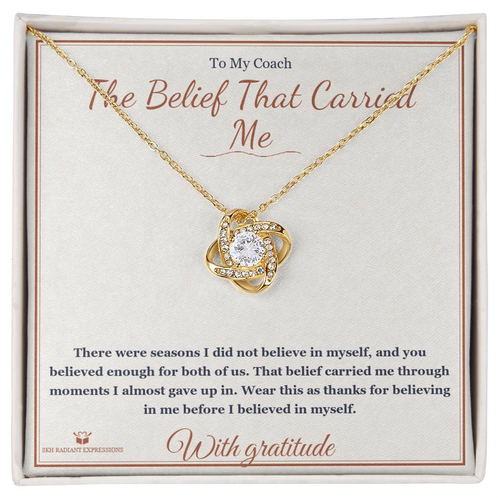 The Belief That Carried Me - Love Knot Necklace for Coach