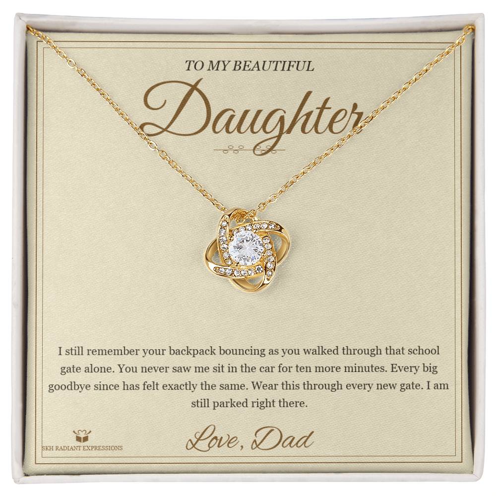 The School Gate - Love Knot Necklace for Daughter