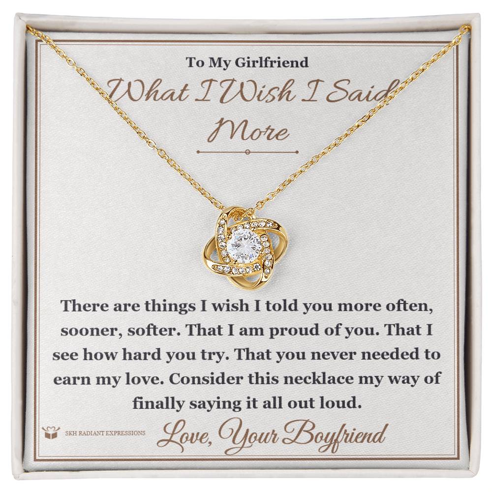What does a Love Knot Necklace mean - gift for girlfriend