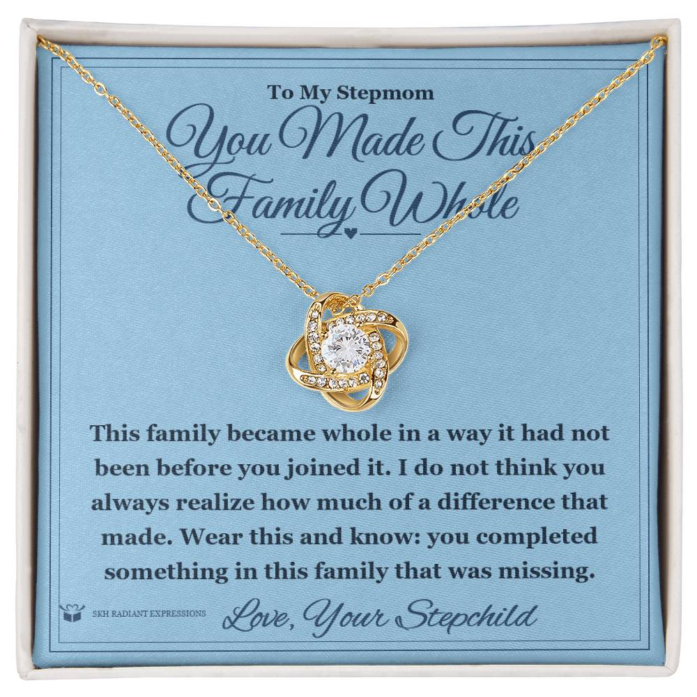 What does a Love Knot Necklace mean - gift for stepmom