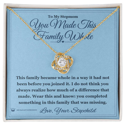 What does a Love Knot Necklace mean - gift for stepmom