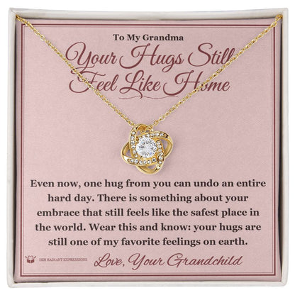 What does a Love Knot Necklace mean - gift for grandmother