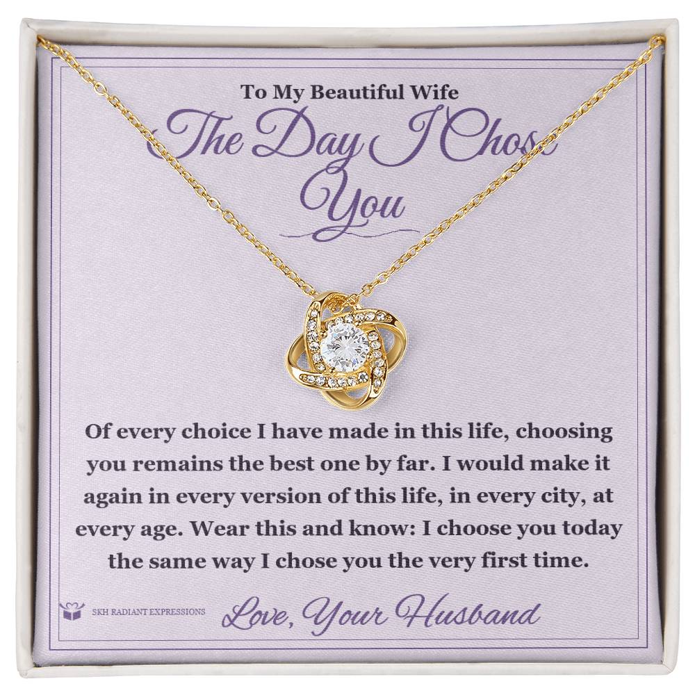 Meaningful gift for wife - The Day I Chose You