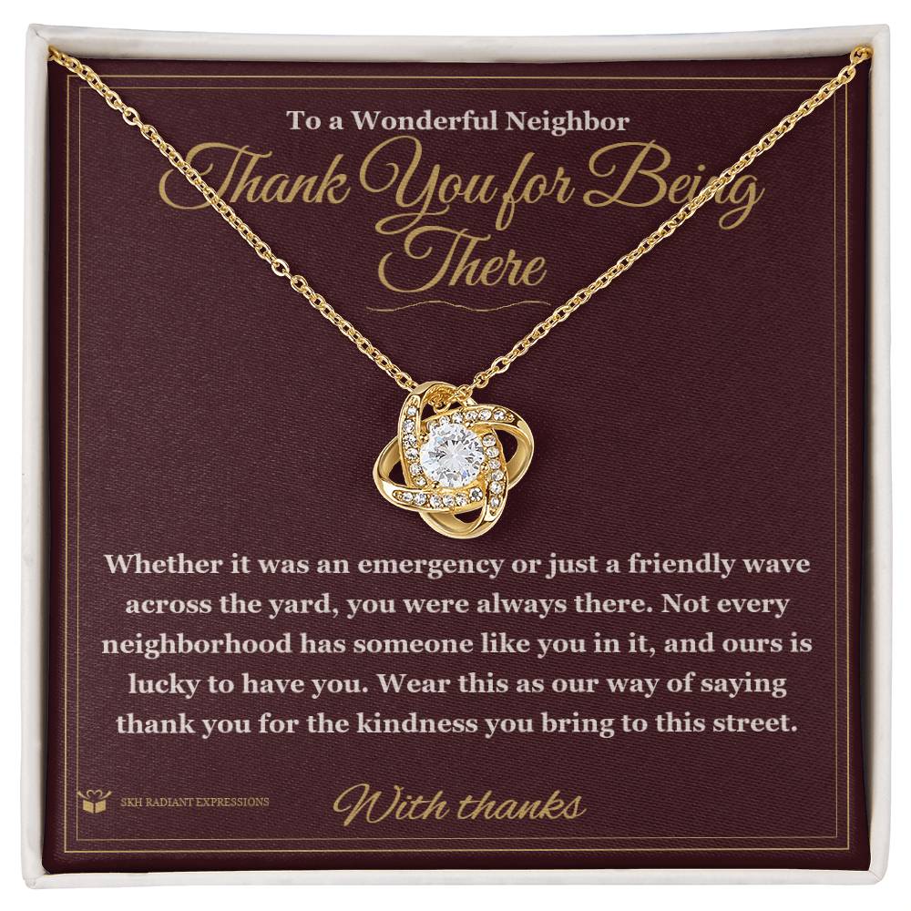 Sentimental neighbor gift, not generic