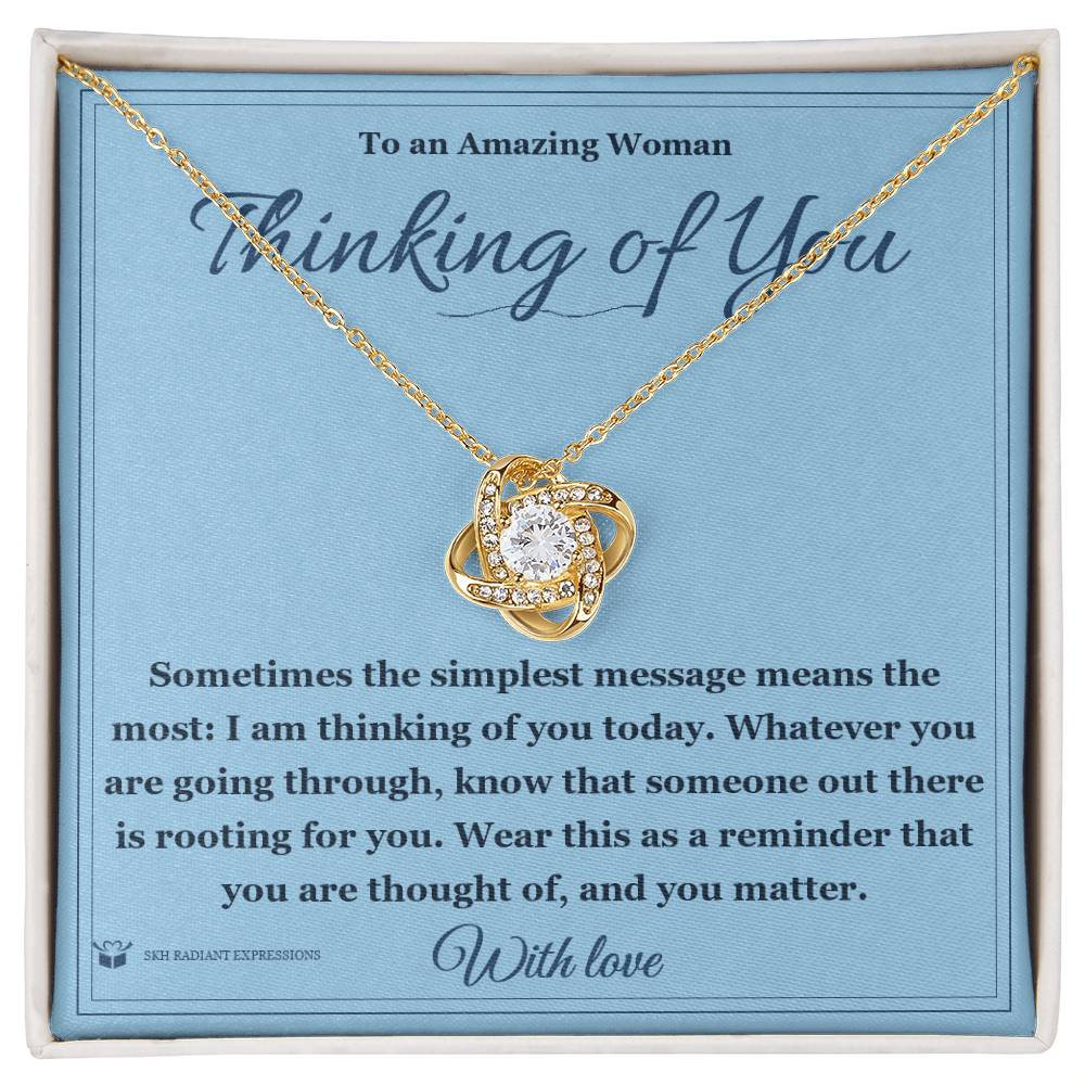 What does a Love Knot Necklace mean - gift for her