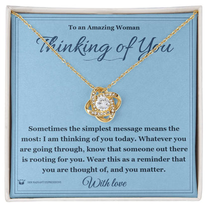 What does a Love Knot Necklace mean - gift for her