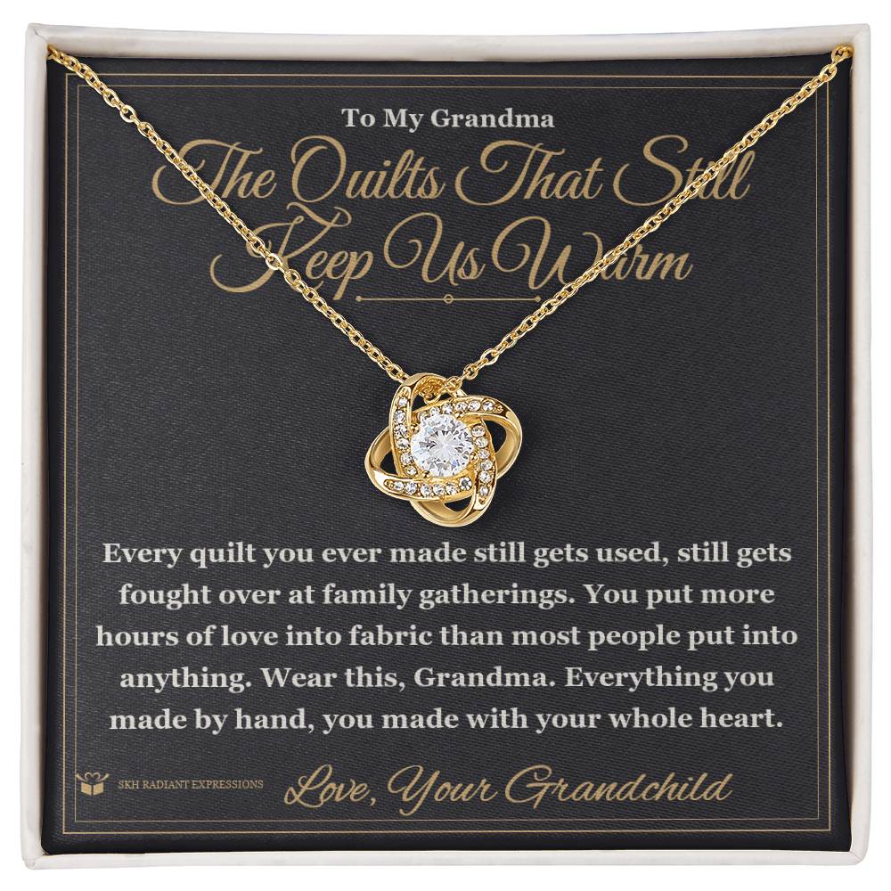 What does a Love Knot Necklace mean - gift for grandmother