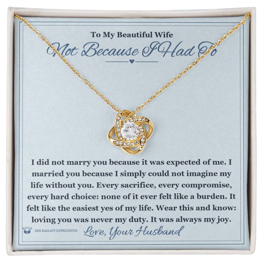 Sentimental wife gift, not generic
