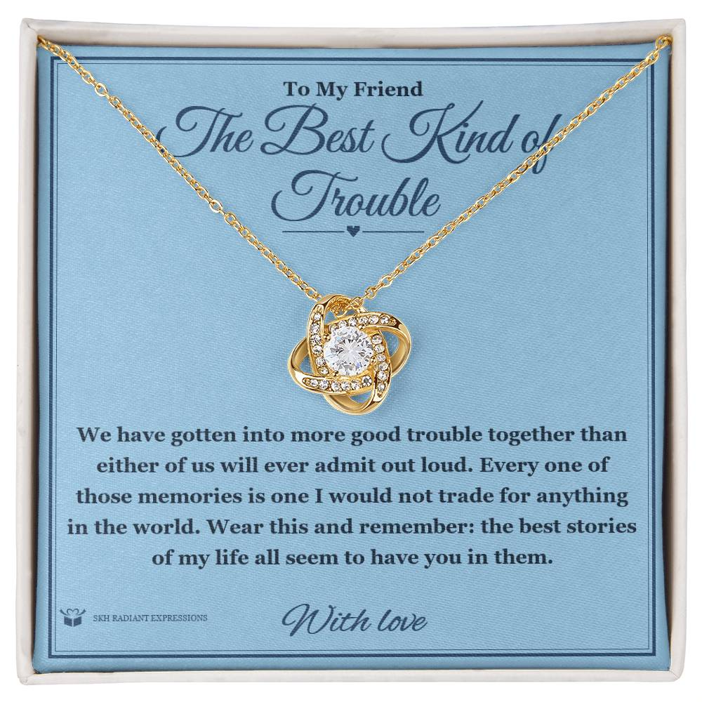What does a Love Knot Necklace mean - gift for friend
