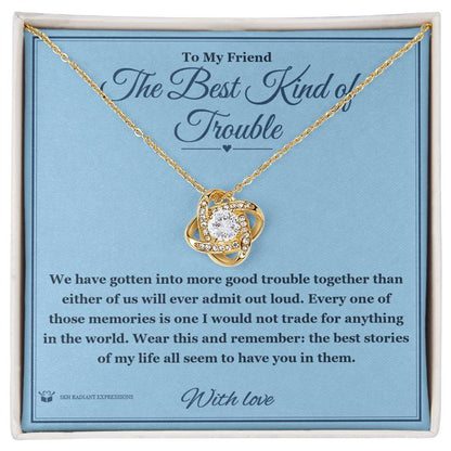 What does a Love Knot Necklace mean - gift for friend